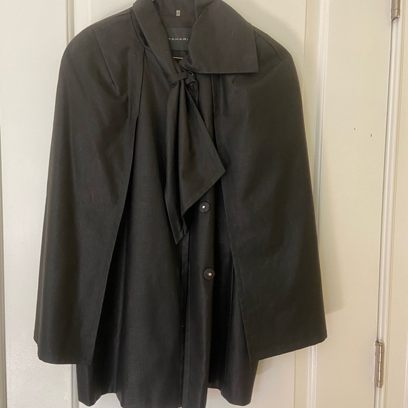 tahari cape coat